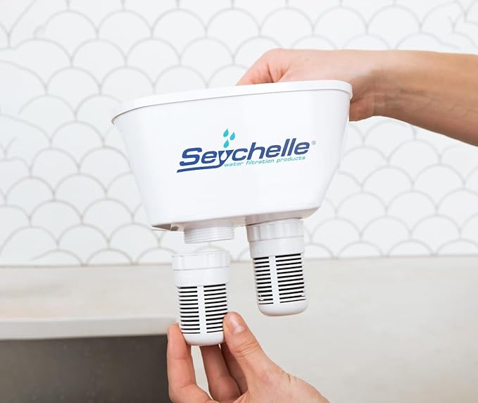 Seychelle pH2O Alkaline Water Filter Pitcher - pH Enhancing Filtration - USA-Made Filter, 64oz