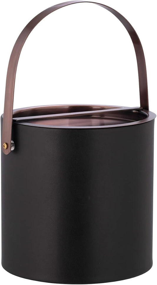 Kraftware 3qt Oil Rubbed Bronze Arch Handle & Bridge Cover: Black Barcelona 3 Quart Ice Bucket