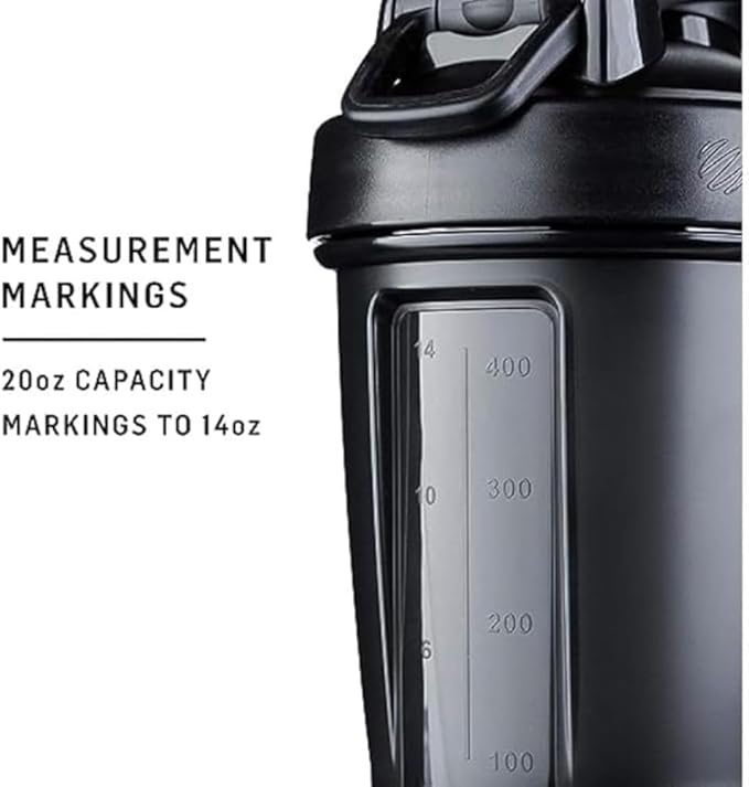 BlenderBottle Classic V2 Shaker Bottle Perfect for Protein Shakes and Pre Workout, 20-Ounce, Pebble Grey