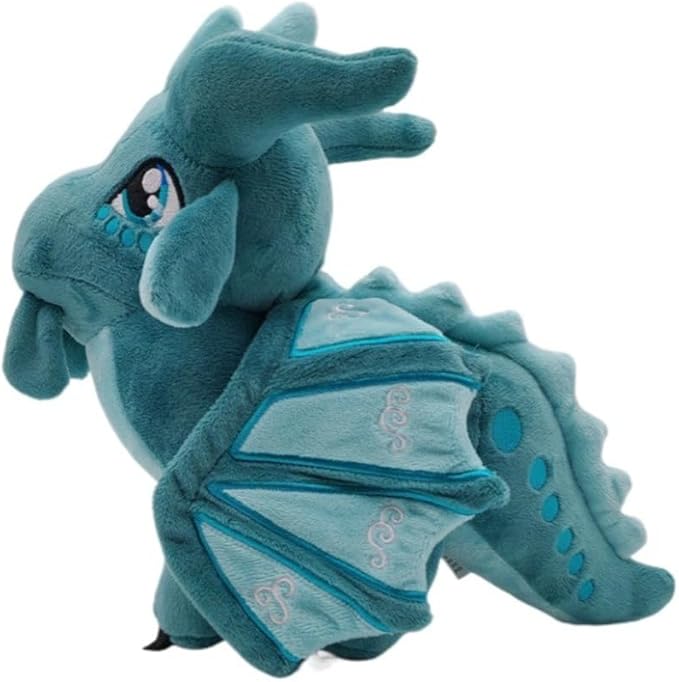 Wings of Fire Dragon Plush Toy Rainwing Dragon Stuffed Animals Pterosaur Plush Flying Dragon Pillow Plushies Gifts for Fans Kids Boys Girls (seawing)