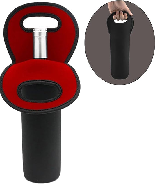 Wine Carrier Tote Bag 750ML - Insulated Bag for Wine, Beer, and Water Bottles - Ideal for Restaurants and Travel