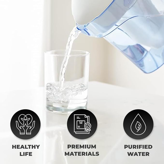 ZR-017 NSF/ANSI Certified, Compatible with Zero Pitchers and Dispensers ZR-017, Remove Bad Taste and Odor, Chlorine and Water Impurities, 3 Filters