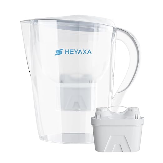 Water Filter Pitchers for Tap and Drinking Water, 10-Cup Capacity, BPA Free, Removes Chlorine, Lead, Forver Chemicals (White)