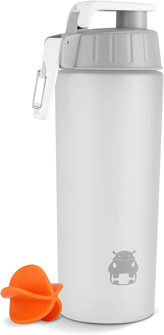 Tritan Copolyester Shaker Bottle for Protein Mixes BPA/BPS/BPF Free Protein Shaker Bottle 800ml Sports Bottle 28oz White