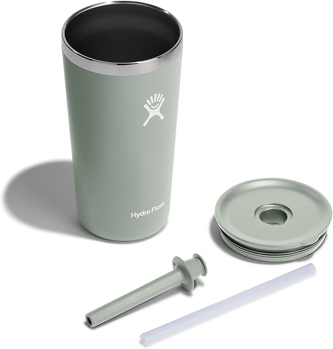 Hydro Flask Travel Tumbler Stainless Steel Vacuum Insulated Tumbler with Lid and Straw for Cold Water and Drinks for Sports, School, Work, Car, Travel, Weekends
