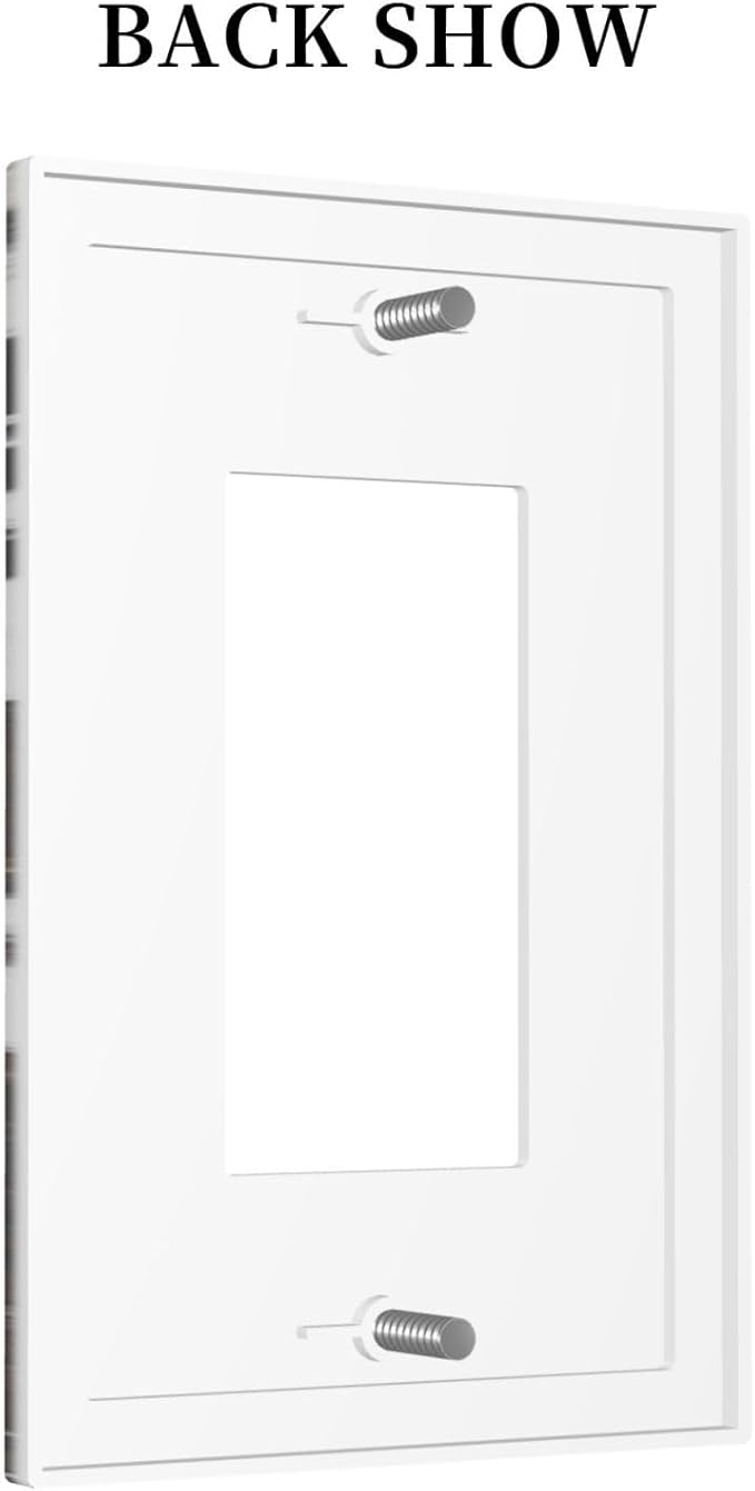 Western Farm Highland Cow Cowhide 1 Gang Rocker Light Switch Plate Single Decora Outlet Wall Plate Cover Faceplate Decorative Switchplate GFCI for Farmhouse Bathroom Living Room Bedroom Decorate