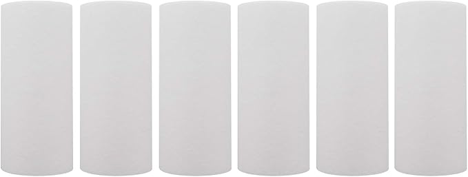 Tier1 20 Micron 10 Inch x 4.5 Inch | 6-Pack Spun Wound Polypropylene Whole House Sediment Water Filter Replacement Cartridge | Compatible with SDC-45-1020, FPMB-BB20-10, P20-10BB, Home Water Filter