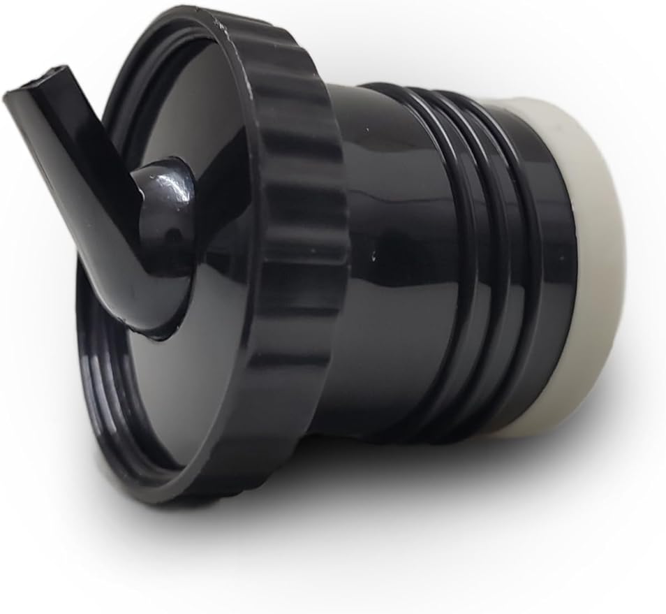 Stanley Thermo Stopper Replacement for Yerba Mate Drinking - Convert Stanley Thermo to Yerba Mate Termo Pico Mate/Pico cebador Stopper with High Precision Flow (Black V3, Set of 2)