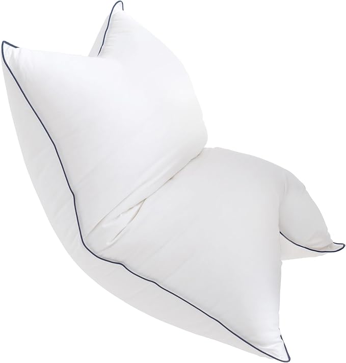 Goose Down Bed Pillow, King Size Bed Pillows for Sleeping, Ultra-Soft 750 Fill-Power Hotel Collection Pillow for Back, Stomach or Side Sleepers (20 * 36,Pack of 1)