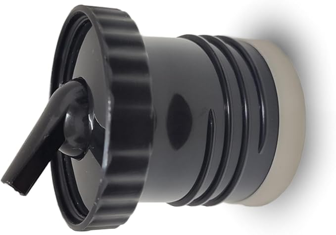 Stanley Thermo Stopper Replacement for Yerba Mate Drinking - Convert Stanley Thermo to Yerba Mate Termo Pico Mate/Pico cebador Stopper with High Precision Flow (Black V3, Set of 2)