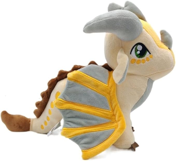 Wings of Fire Dragon Plush Toy Rainwing Dragon Stuffed Animals Pterosaur Plush Flying Dragon Pillow Plushies Gifts for Fans Kids Boys Girls (sandwing)