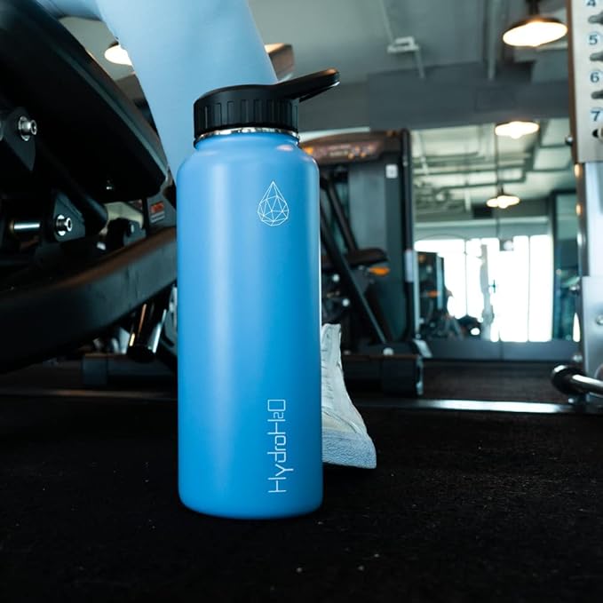 37 oz Insulated Water Bottles with Twist Cap,Stainless Steel Water Bottle, Leak Proof Metal Water Bottle, Resuable Thermos BPA Free Flask, Dark Blue