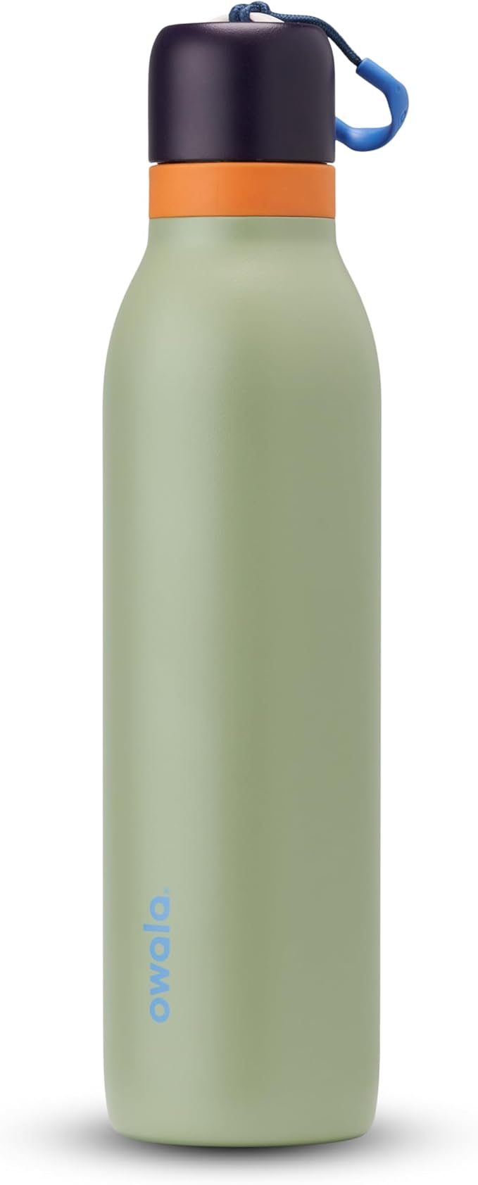 Owala FreeSip Twist Insulated Stainless Steel Water Bottle with Straw for Sports and Travel, BPA-Free, 24-oz, Blue/Green (Camo Cool)