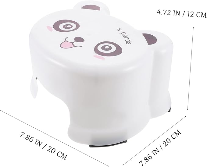 ibasenice Cartoon Plastic Stool Toilet Step Stool for Kids Cartoon Toilet Stool Kitchen Helper Stool for Toddlers Toddler Chairs Baby Sink Chair for Baby Household Auxiliary Stool White