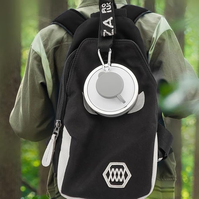 jessie Collapsible Water Bottles 17 oz Silicone Foldable Water Bottles Portable Travel Water Bottle with Buckle for Camping Hiking Sports Outdoor Gym Summer (Gray)