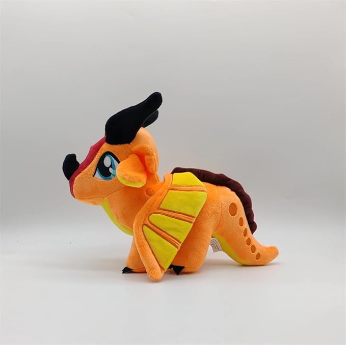 Wings of Fire Dragon Plush Toy Rainwing Dragon Stuffed Animals Pterosaur Plush Flying Dragon Pillow Plushies Gifts for Fans Kids Boys Girls (Skywing)