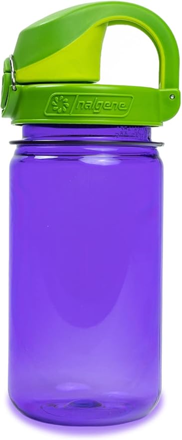 Nalgene Sustain Tritan BPA-Free Kids On The Fly Water Bottle Made with Material Derived from 50% Plastic Waste, Leak Proof, Durable, BPA Free, Carabiner Friendly, Reusable, 12 oz