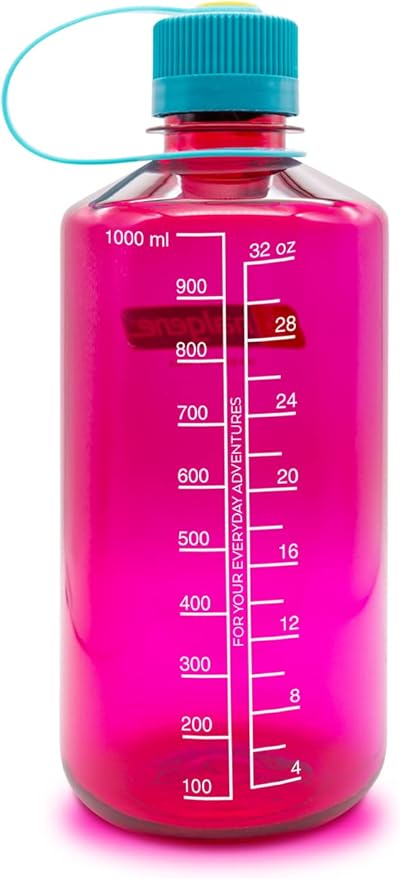 Nalgene Sustain Tritan BPA-Free Water Bottle Made with Material Derived from 50% Plastic Waste, 32 OZ, Narrow Mouth, Eggplant
