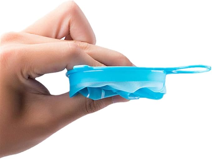 AONIJIE 2 Pcs Sports Collapsible Water Bottle BPA Free + 2 Pcs Replacement Straws Lid - TPU Soft Drink Water Kettle Foldable Flask for Hiking Bicycling Running Climbing (3 PCS 200ml Water Cup)