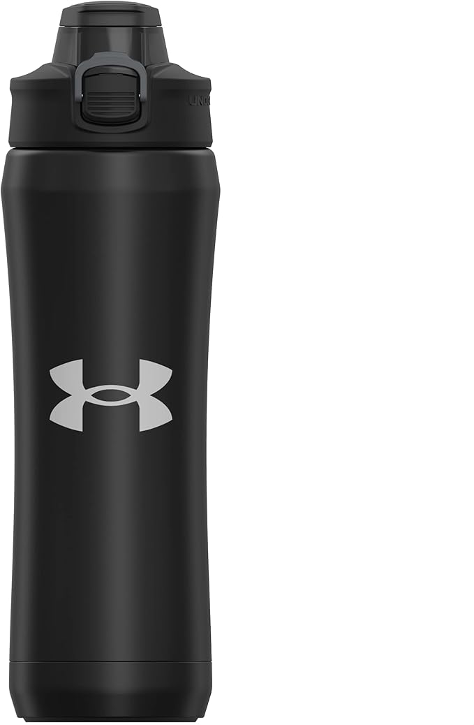 Under Armour 18oz Beyond Stainless Steel Water Bottle, Vacuum Insulated, Self Draining Protective Cap, Leak Proof, For Kids & Adults, All Sports, Gym