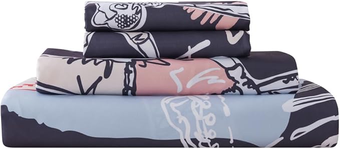 qjmiaofang Baseball Sheet Twin for Kids Sports Sheets Set 3Pieces Baseball Bed Sheet Set Sport Theme Bed Set Baseball Player Sheet Set Including 1 Flat Sheet 1 Fitted Sheet 1 Pillow Shams