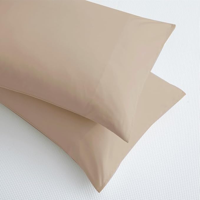 Microfiber Pillowcase 2 Pack Toddler Pillow Case 14x20 Comfortable Not Shrink Soft Pillow Cases Khaki Pillow Covers Envelope Style