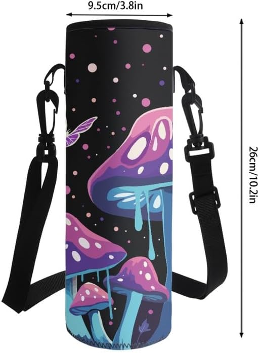 Jndtueit Basketball Water Pouch Holder, Soccer Bottle Cooler Cover Holder Strap for Outdoor Sports Gym Camping Walking