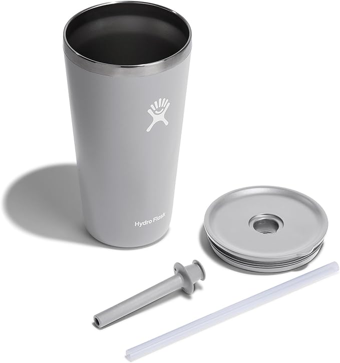 Hydro Flask Travel Tumbler Stainless Steel Vacuum Insulated Tumbler with Lid and Straw for Cold Water and Drinks for Sports, School, Work, Car, Travel, Weekends