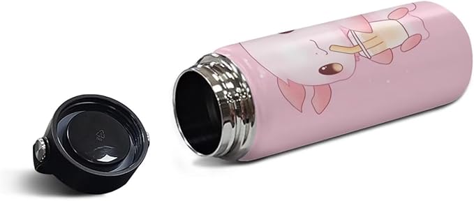 Axolotl Insulated Stainless Steel Water Bottle with Top Handle 18 Oz Vacuum Stainless Steel Sports Travel Water Bottle for Women Men