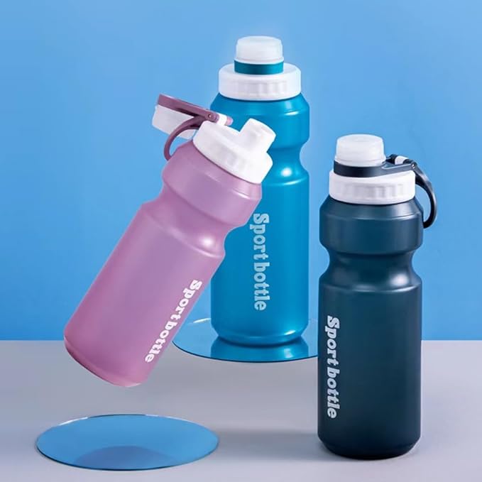 Sports Water Bottle, Plastic Water Bottle,BPA-Free,Leak-Proof, Reusable Water Bottle for School, Outdoor,Gym, Running, Hiking (Purple (26 OZ))