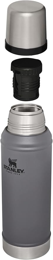 Stanley Classic Vacuum Insulated Wide Mouth Bottle -BPA-Free 18/8 Stainless Steel Thermos for Cold & Hot Beverages
