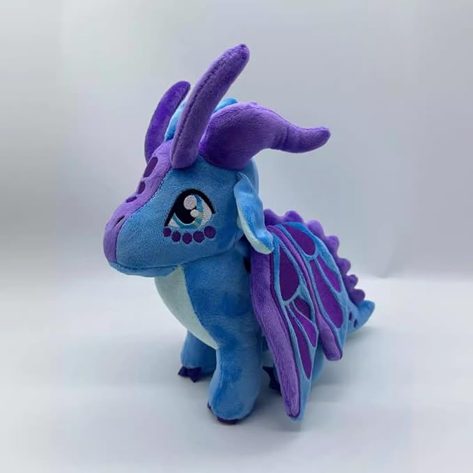 Wings of Fire Dragon Plush Toy Rainwing Dragon Stuffed Animals Pterosaur Plush Flying Dragon Pillow Plushies Gifts for Fans Kids Boys Girls (Silkwing)