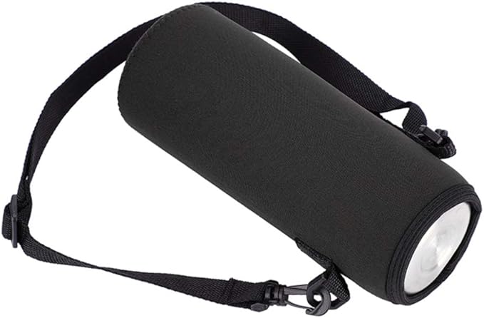 POCREATION Water Bottle Carrier,Insulated Neoprene Water Bottle Holder Bag Case Pouch Cover 1000ML, Shoulder Strap, Great for Stainless Steel and Plastic Bottles, Sport and Energy