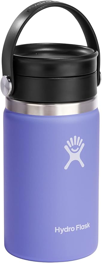 Hydro Flask Stainless Steel Wide Mouth Bottle with Flex Sip Lid and Double-Wall Vacuum Insulation for Coffee, Tea and Drinks