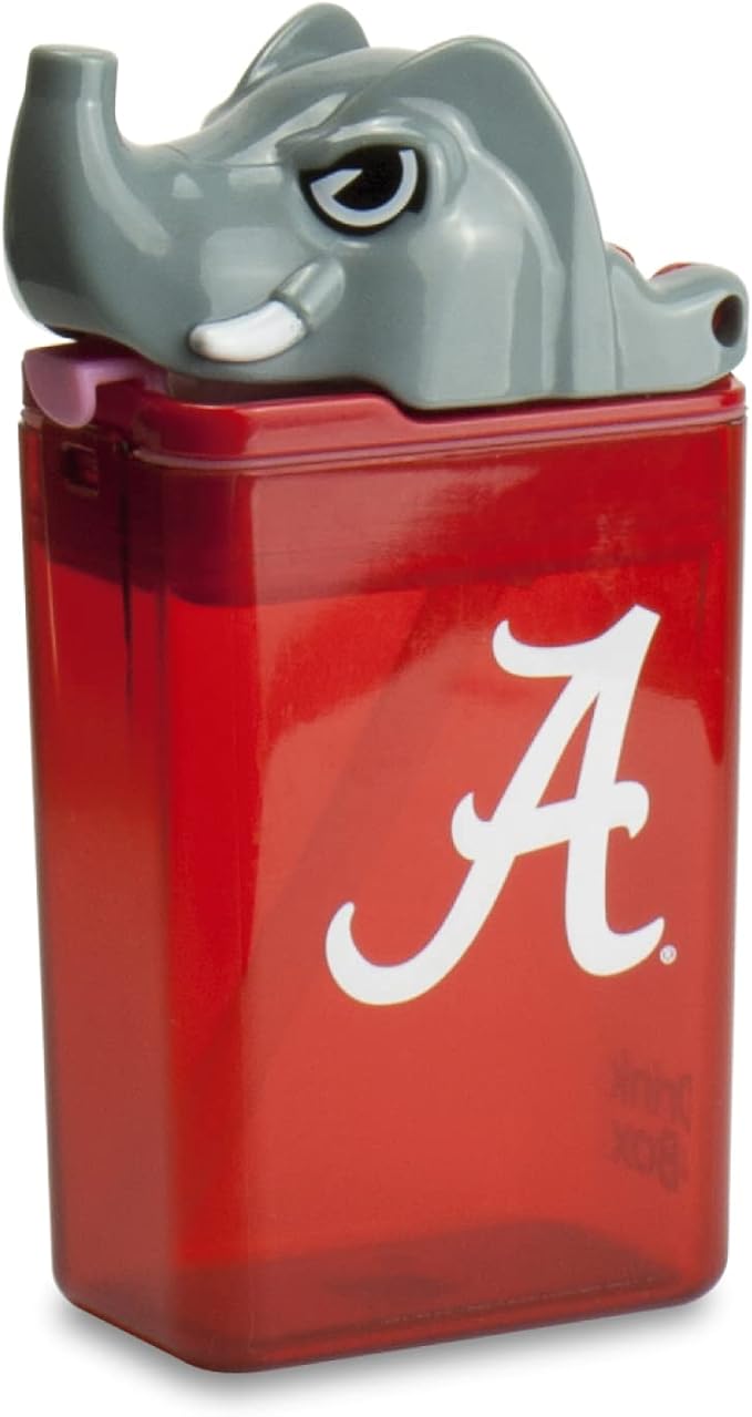 Reusable Water Bottle |Officially Licensed NCAA Sports Bottle |BPA Free | Dishwasher Safe | University of Alabama Big Al Mascot | Officially Licensed NCAA - 8oz