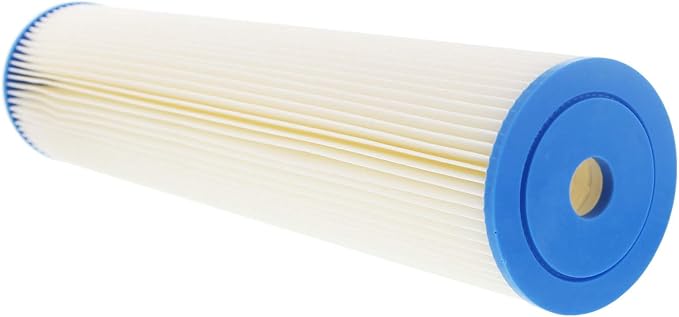 Tier1 20 Micron 20 Inch x 4.5 Inch | Pleated Cellulose Whole House Sediment Water Filter Replacement Cartridge | Compatible with Pentek S1-20BB, 155305-43, W20CLHD20, Home Water Filter
