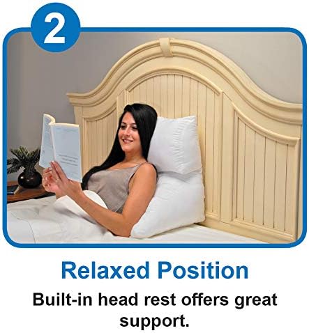 Contour Flip Pillow 10-in-1 Bed Wedge Body Support Pillow, King - White Pillowcase Pillow Protector Cover