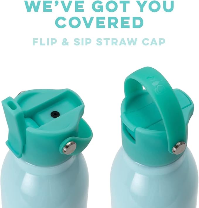 Swig Life 26oz Insulated Water Bottle with Straw & Flip + Sip Handle | Leak Proof, Dishwasher Safe, Cup Holder Friendly, Stainless Steel Water Bottle in Ultra Violet