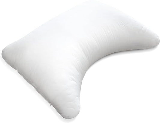 Shatex Curved Extra Firm Pillow Queen Size 28 x 20 inch, Bed Pillow with Adjustable Insert Provides Stronger Support - for Back, Stomach & Side Sleepers.