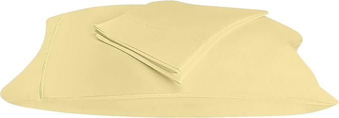Utopia Bedding Queen Pillow Cases - 2 Pack - Envelope Closure - Soft Brushed Microfiber Fabric - Shrinkage and Fade Resistant Pillow Covers 20 X 30 Inches (Queen, Yellow)