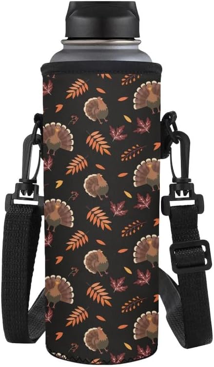 Jndtueit Basketball Water Pouch Holder, Soccer Bottle Cooler Cover Holder Strap for Outdoor Sports Gym Camping Walking