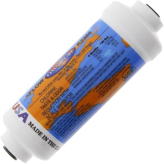 IPW Industries Inc-Omnipure - (K2350-BB) - 6" x 2" GAC with 0.25 lb of KDF-55 Inline Filter
