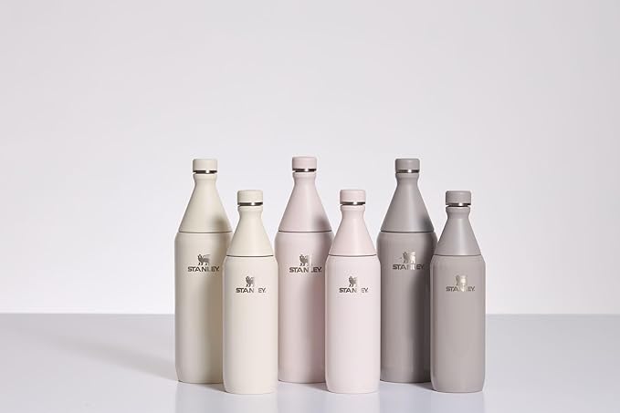 STANLEY All Day Slim Bottle 20-34 OZ | Twist off Lid with Leakproof Seal | Slim Design for Travel & Gym | Insulated Stainless Steel | BPA-Free