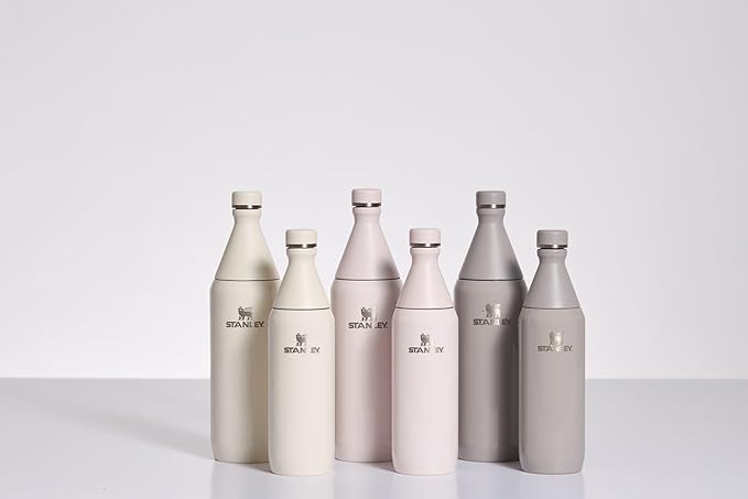 STANLEY All Day Slim Bottle 20-34 OZ | Twist off Lid with Leakproof Seal | Slim Design for Travel & Gym | Insulated Stainless Steel | BPA-Free