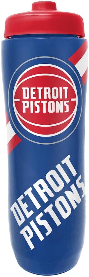 Party Animal NBA Detroit Pistons Squeezy Water Bottle