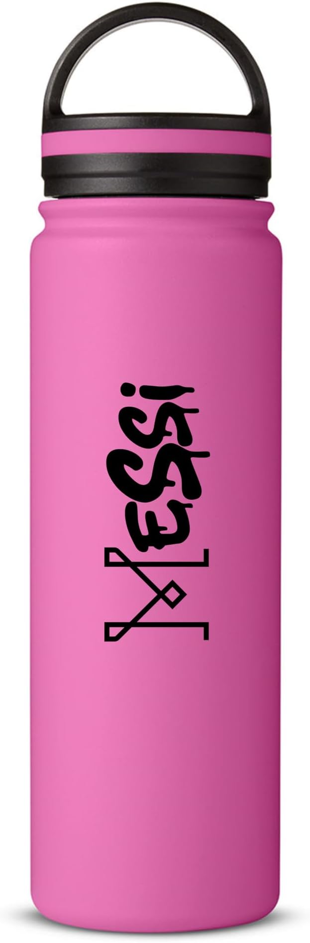 ALLNTRENDS Miami 10 Water Bottle Sport Miami Soccer Vacuum Bottle 24Oz (Pink)