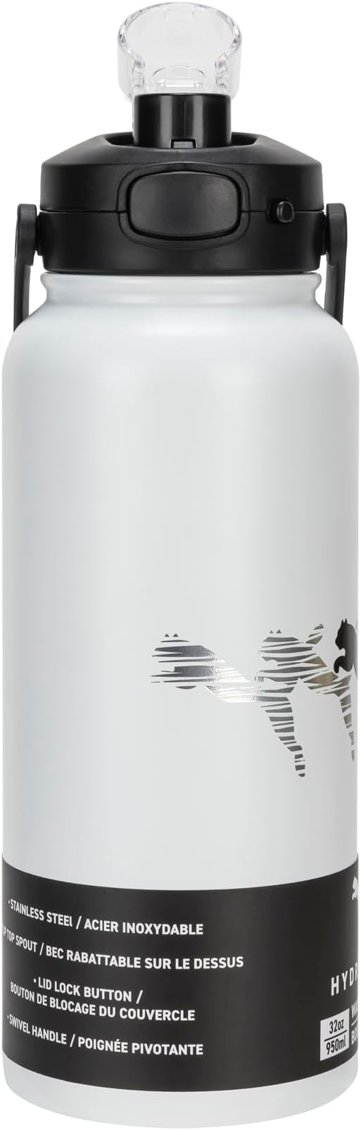 PUMA Evercat 32 oz Alpha Chug Bottle, White, OS