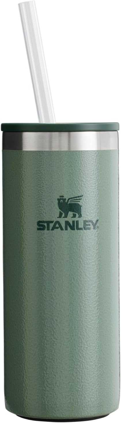 STANLEY Everyday Slim Can Cooler Cup for 10 oz | Steel Drink Holder for Beer, Seltzers, Soda, and Energy Drinks| Hold-Tight Tabs | Dishwasher Safe | Doubles as Tumbler