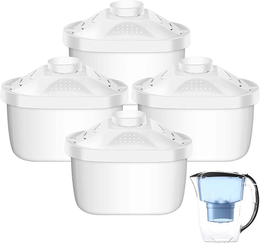 Alkaline Water Filter Replacement Alkaline Water Filter Cartridge Water Filters for Drinking Water Filter Kettle,improve Alkaline(4 Pcs)