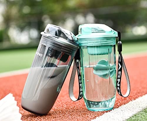 Protein Shaker Water Bottle BPA Free Drinking Bottle for Fitness Gym and Outdoor Sports Shaker Bottle with Lanyard, Pink